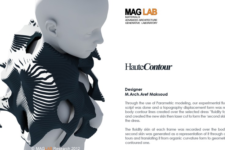 Haute Contour  Parametric Fashion Research 2012